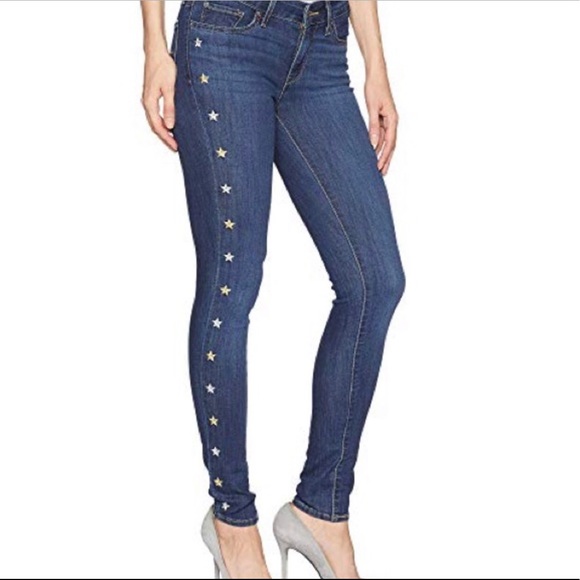 Levi's Denim - Levi’s 711 Skinny Jean Star Embroidery
